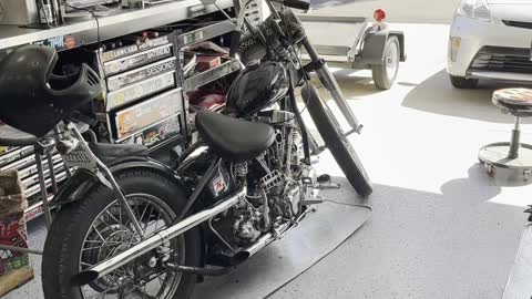 Oil bag rigid Harley Sportster
