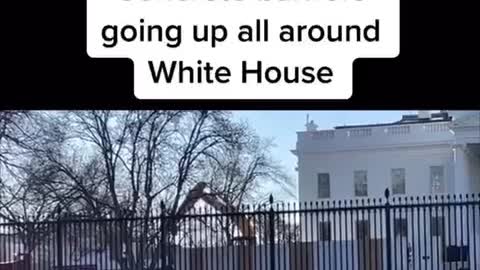 Concrete barriers all around the White House!