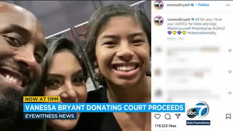 Vanessa Bryant to donate proceeds from lawsuit to Mamba & Mambacita Foundation _