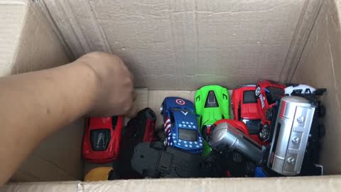 Review Box Full Of Toy Cars, Truck Toys !