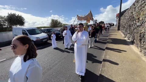 Procissão do Senhor Ressuscitado Relva / Ponta Delgada, São Miguel Açores Portugal - 31.03.2024