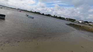 Go pro filming at Mudeford in Dorset