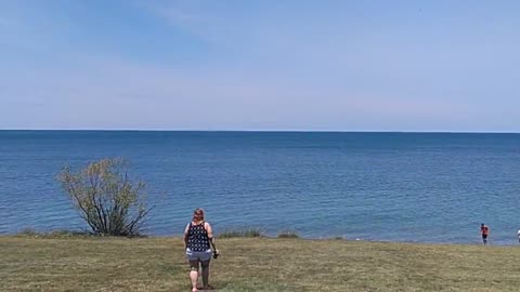 On the beach of Lake Ontario- Old Fort Niagara NY - pt 1