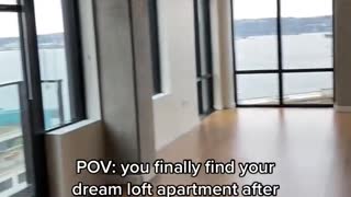 POV: you finally find your dream loft apartment after looking for months