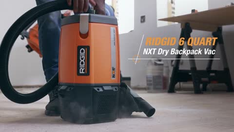 RIDGID? 6 Quart NXT Dry Backpack Vac