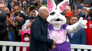 Easter Bunny Saves The Day After Biden Gets Distracted By Creeping On Kids