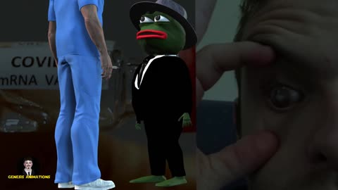 Pepe the Frog as Frank Sinatra in "One for my baby"