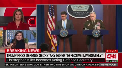 Trump FIRES Defense Secretary Esper "Effective Immediately"