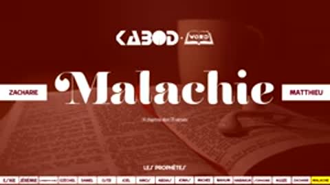 Livre de « Malachie » L'Ancien Testament La Sainte Bible, audio VF