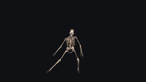 Skeleton Funny Dance