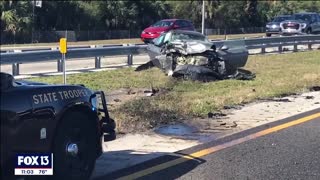 WATCH: The Moment a Hero Trooper Sacrificed Herself to Shield Runners from Drunk Driver