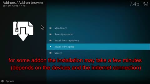 How to Install an Addon with KODI
