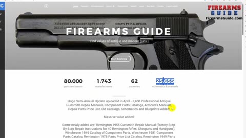 25,655 Gunsmith Repair Manuals, Schematics & Gun Blueprints at www.FirearmsGuide.com