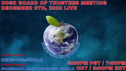 CCSD Board of Trustees Meeting December 8th, 2022 Live