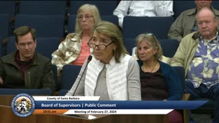 Peggy Wilson to the Board of Supervisors 27 Feb 2024