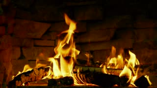 4K Crackling Fireplace & Burning Logs 🔥 Relaxing Fireplace (3 Hours) for Stress Relief, Sleep, Relax