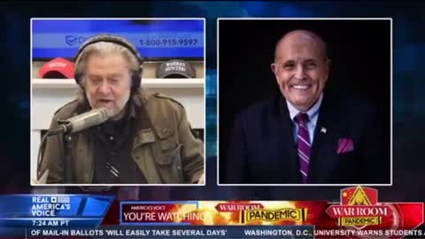 Steven Bannon Asks Rudy Giuliani If he would Expand Investigation Beyond Biden Family!
