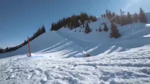 Thrilling snow bike