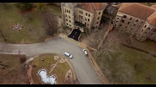 Drone View Shapiro Clocktower 4K