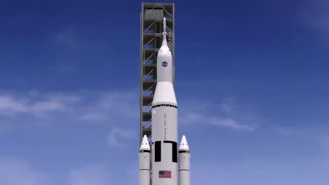 Rocket Launch to Moon NASA Prototype