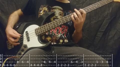 The Killers - Mr. Brightside Bass Cover (Tabs)