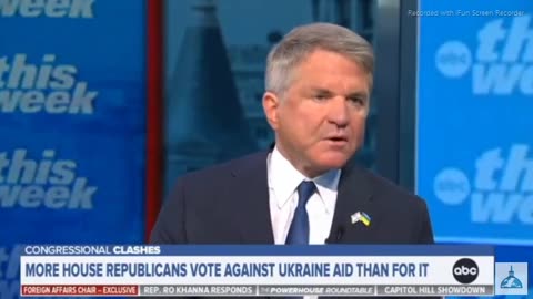 US REP MICHAEL MCCAUL - TEXAS (R) - D-10, PASSES 95 BILLION DOLLAR FOREIGN AID UKRAINE- ISRAEL - ETC. 7 mins.