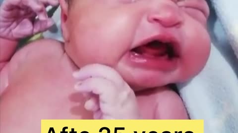 Chubby Cute baby born after 25 years ,