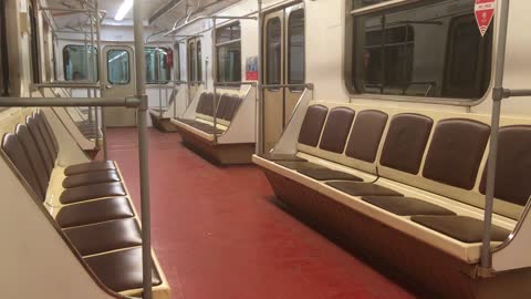 Empty old subway