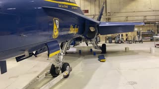 Blue Angel #7 in the Restoration hangar.