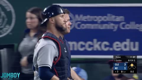 Catcher rips hand open on hitters bat