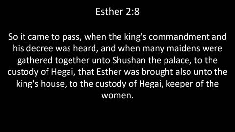 KJV Bible Esther Chapter 2