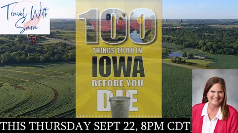 Free America 100 Things To Do In Iowa Before You Die - Sara Broers (Book Author) Promo