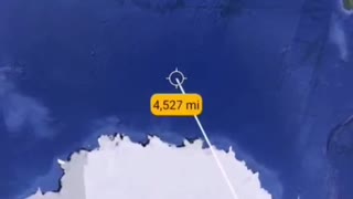 Look what happens when you try to measure Antarctica or the North Pole on Google Earth