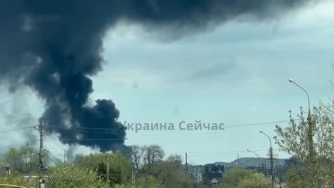 THERE IS A STRONG FIRE AT THE AZOVSTAL PLANT IN MARIUPOL TODAY!