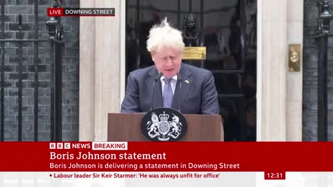 Boris Johnson announces he's resigning as Conservative party leader