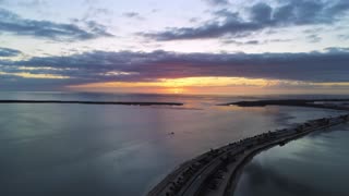 Sunset time-lapse - Dunedin Causeway