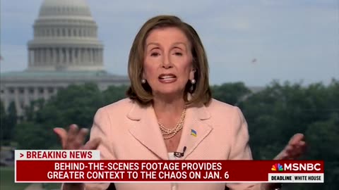 Nancy Pelosi responds on MSNBC to the bombshell behind the scenes footage of her admitting responsibility for the lack of National Guard Troops on J6