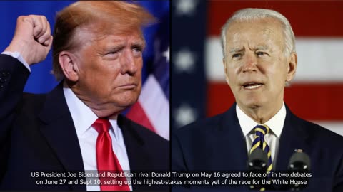 Biden and | Trump to face | off in debates | Official