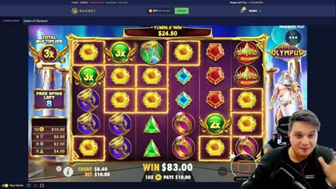 1000$ BONUS BUY ON GATES OF OLYMPUS (Roobet)