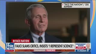 Fauci: "I represent science"