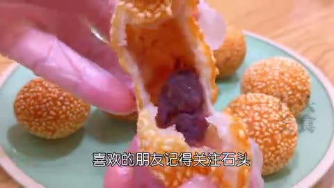 How to make Sesame Balls RecipeSesame Balls with red bean paste shitou