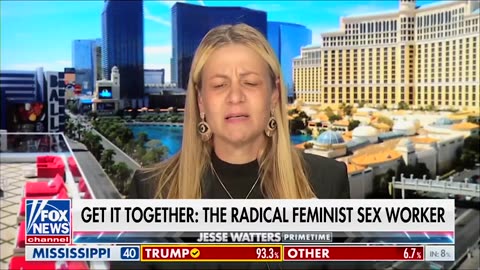 Crazy Feminist Sex Worker Brings Out Dog Poop During Fox Interview