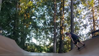 Half pipe at arrowvale campground