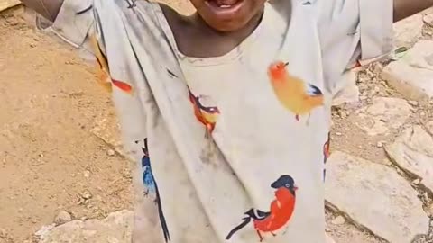 Hungry boy in Ethiopia