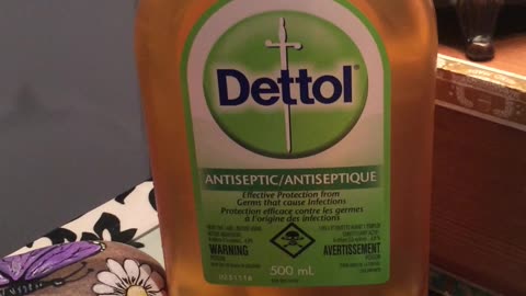 Dettol is an old medicine from way back! Fights virus, mold and infections.