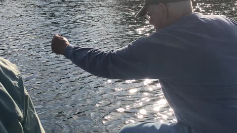 Catch of the day fishing lake Bomoseen Vermont