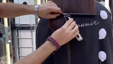 Beautiful hair cutting