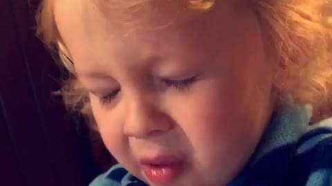 Baby hilarious reaction on eating lemon at first time #12