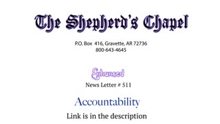 Newsletter # 511 Accountability