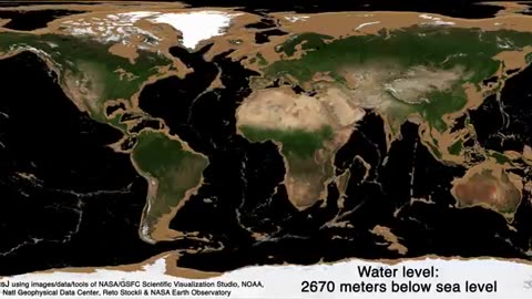 Draining Earth's oceans, revealing the two-thirds of Earth's surface we don't get to see